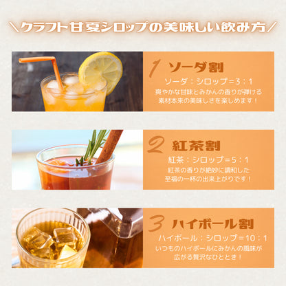 Craft sweet orange syrup